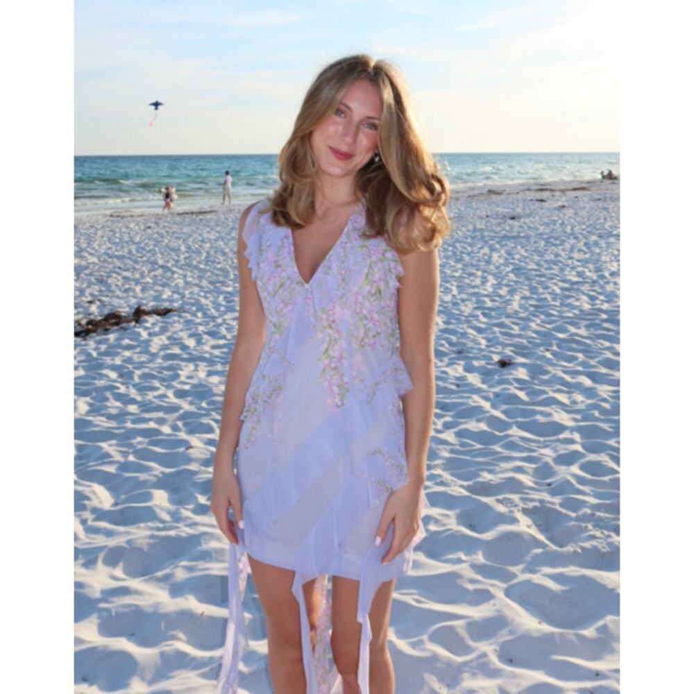 ELLIATT Mediterranean Mini Dress in Lilac Size Large